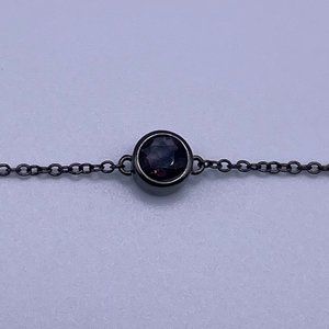 Smokey Quartz/Purple Crystal Bracelet w/ Gift Box